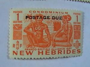 NEW HEBRIDES # J11-J15-MINT/NEVER HINGED-COMPLETE SET-POSTAGE DUE--GEOVI--1941