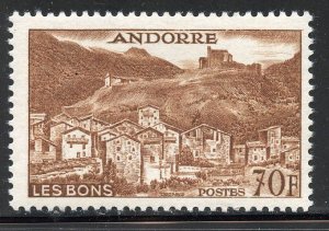 Andorra,  French # 141, Mint Hinge