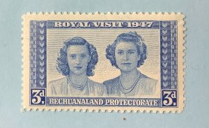 Bechuanaland Protectorate 1947 Scott 145 MNH - 3p,  Royal Visit