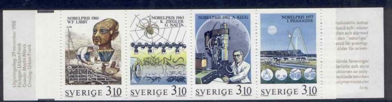 Sweden 1712a Booklet MNH Nobel Prize for Chemistry