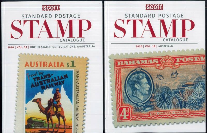 2020 Scott Postage Stamp Catalogue US UN Worldwide A-B Volume 1 Set