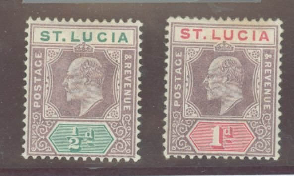 St. Lucia #43-44  Multiple