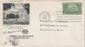 US 987 (Me-4) 3c American Bankers Assoc single on FDC Artcraft Cachet ECV $7.50