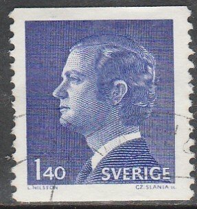 SWEDEN 1073, KING CARL GUSTAF. USED SINGLE. VF. (468)