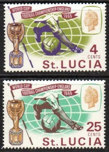 St. Lucia Sc #207-208 MNH