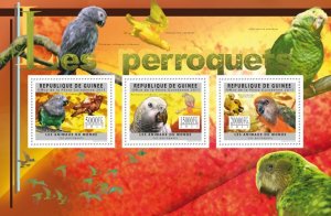 GUINEA 2011 SHEET PARROTS PERROQUETS LOROS BIRDS AVES OISEAUX gu11630a