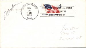 US EVENT COVER POSTMARKED COUNCIL OF NORTHERN CALIFORNIA PHILATELIC SOCIETIES 59