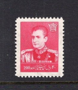 Iran Persia 1960 Shah Pahlavi 200r Carmine Pink High Value Mint NH #1151