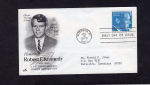 1770 Robert Kennedy, FDC ArtCraft addressed