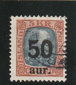 Iceland  Scott#  138  Used