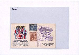 EL SALVADOR Air Mail Cover *TACA* FIRST FLIGHT USA Miami 1948 {samwells}YU65