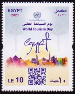 EGYPT - 2021 WORLD TOURISM DAY - 1V MINT NH