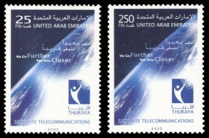 United Arab Emirates 2002 Scott #725-726 Mint Never Hinged