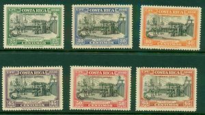 COSTA RICA C148-53 MNH CV $5.50 BIN $3.20