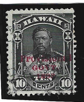 HAWAII Scott #61 Used 10c Red O/P 2019 CV $20.00