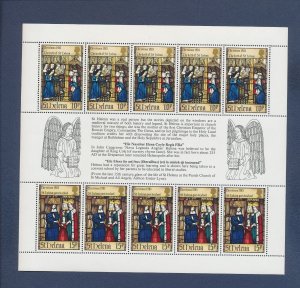 Saint Helena - Scott 1563 - FVF MNH - Christmas, Stained Glass - 1983 