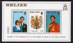 Belize 554 Royal Wedding Souvenir Sheet MNH VF