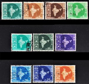 India Scott 302-05, 307-08, 310-13 F to VF used.  FREE...