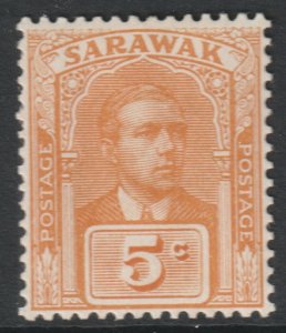 Sarawak Scott 57 - SG66, 1922 Sir Charles Vyner Brooke 5c MH*