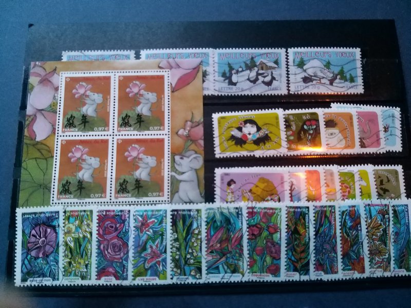 Lot France 171 tamps used/unused