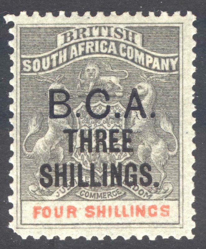 Nyasaland BCA 1893 3s on 4s Grey & Verm SG 18 Scott 18 LMM/MLH Cat £375($484)