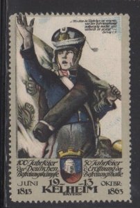 German Advertising Stamp - 1813 War of Liberation, Kelheim - Military - MH