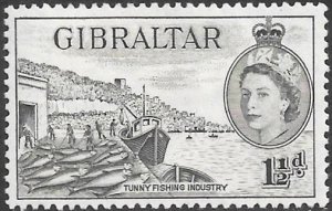Gibraltar 1953 Scott # 134 Mint Hinged. British Colonies.