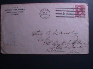 ​UNITED STATES 1894 SC#248-PINK WASHINGTON-FDC-FANCY CANCEL VF 129 YEARS OLD