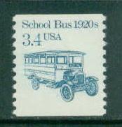 2123 3.4c School Bus Fine MNH Dry Gum