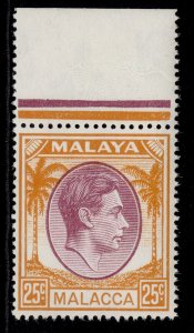 MALAYSIA - Malacca GVI SG12, 25c purple & orange, NH MINT.