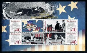 [78187] Gambia 2008 Olympic Games Los Angeles Fencing Sheet MNH