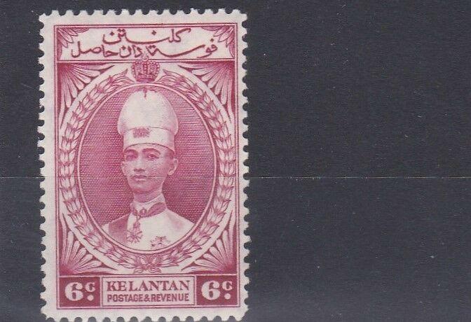 KELANTAN 1937  - 40  S G 44   6C  LAKE   MH