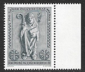 AUSTRIA 1968 Graz-Seckau Bishopric Anniversary Issue Sc 817 MNH