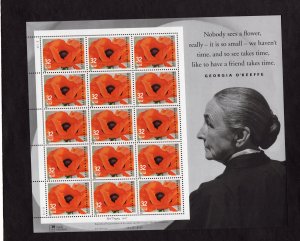 3069 Georgia O'Keeffe, MNH sheet/15