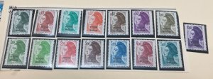 KAPPYSTAMPS ST. PIERRE & MIQUELON #453-67 1986 OVERPRINTED COMP. SET MINT  G115