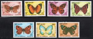 Cambodia 1064-70 - Cto-nh - Butterflies (cv $1.50)