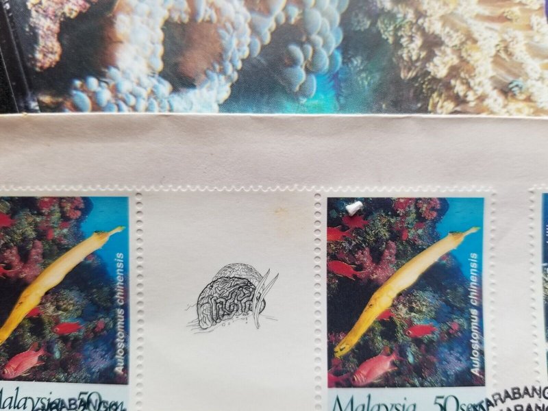 Malaysia International Year Reef 1997 Coral Ocean Marine Life Special FDC *rare