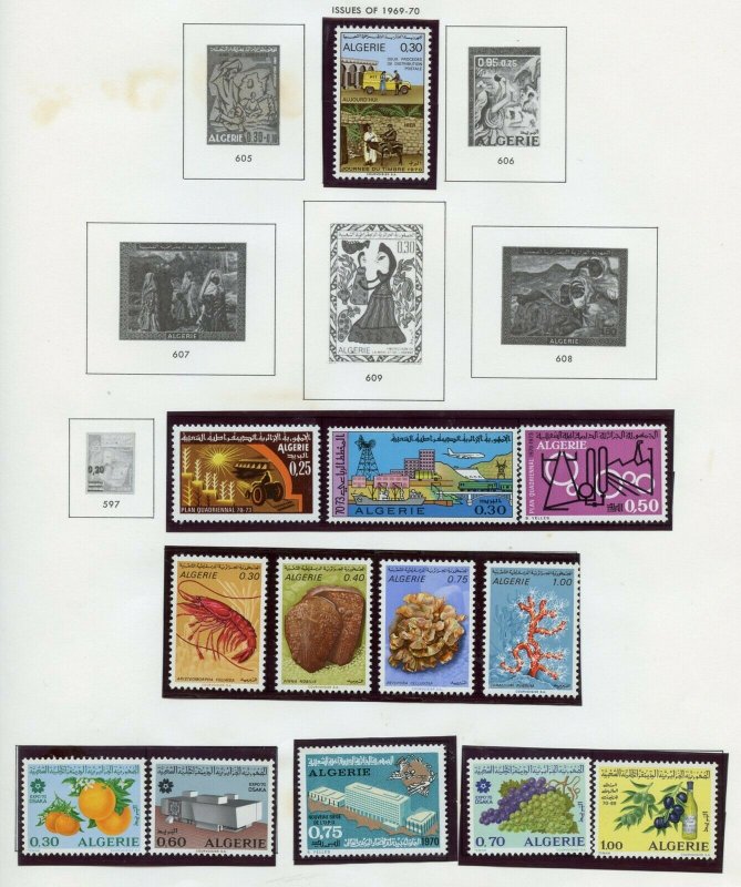 ALGERIA  SELECTION OF MINT NEVER HINGED STAMPS AS SHOWN