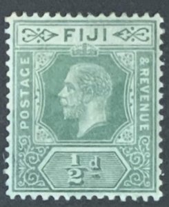 FIJI 1912 SG126b HALFPENNY BLUE-GREEN MOUNTED MINT