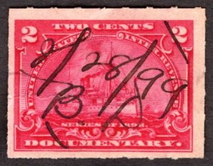 1898, US 2c, Documentary, Used, Sc R164