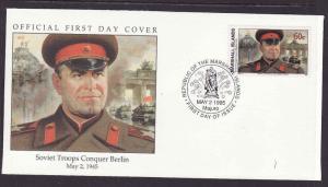 D1-Marshall Is.FDC-WWII event-Russian troops take Berlin-1945-