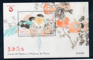 MACAU - M/S - 2018 - BIRDS - FLOWERS -