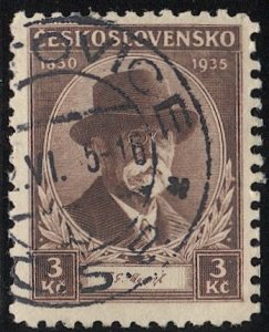 CZECHOSLOVAKIA  1935 Sc 205 Used  VF 3k, Pres. Masaryk