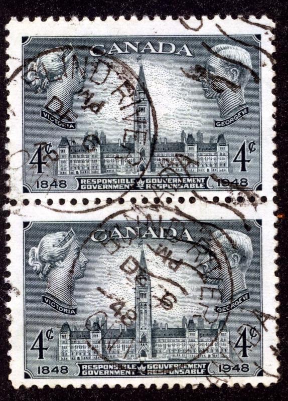 277 Used Canada - Vertical Pair - (2) Blind River, ONT CDS - Dec 6, 1948