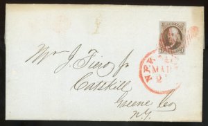 U.S. #1 USED ON COVER WITH WEISS CERT