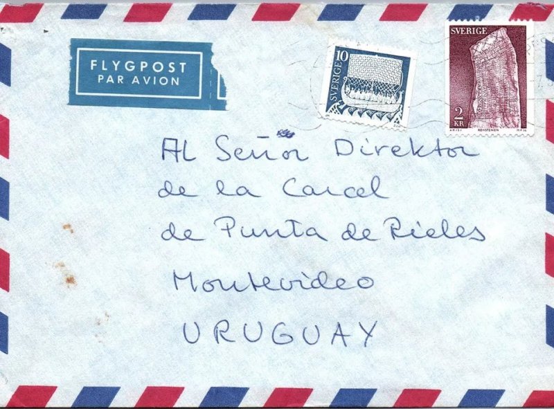 1979 9 covers from Sweden to Uruguay Plea for the Release of Political Prisoners