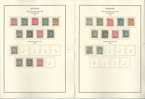 Nicaragua Stamp Collection 1896-1897 on 2 Steiner Pages, JFZ