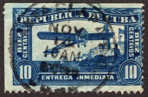 1914, Cuba 10c, Used, Sc E5