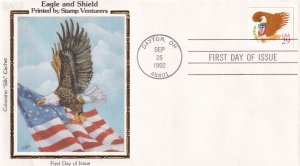 1992, Eagle & Shield, Colorano Silk, FDC (E12269)