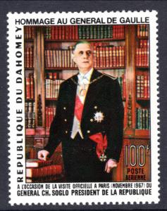 Dahomey C62 Charles De Gaulle MNH VF